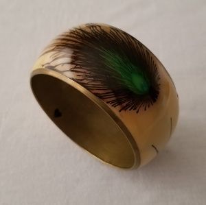 Green Leaf Thick Bracelet